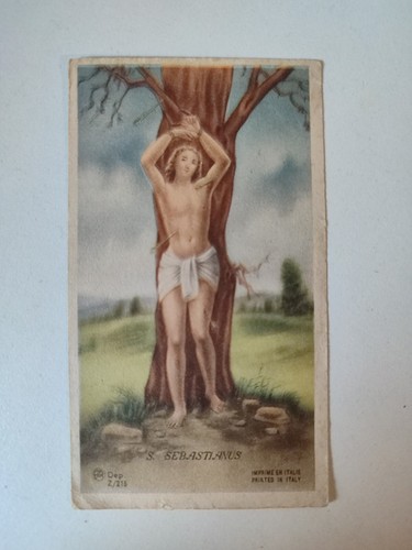 San sebastiano holy card ar - sebastiano,,
