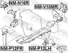 Supporto motore anteriore - , sx