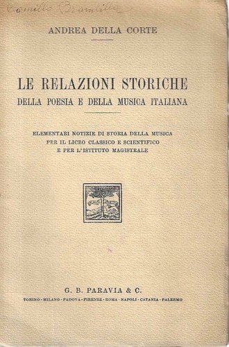 Relazioni storiche della - storiche,