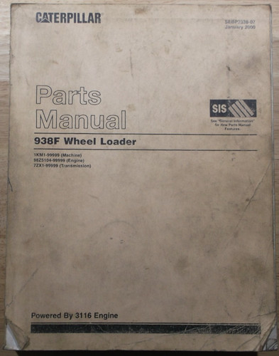 Cat caterpillar 938f manuale - 938f,