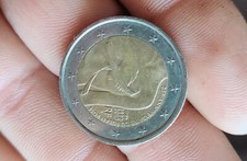 moneta 2 euro rara.“25 anniversarie du ruban rose”