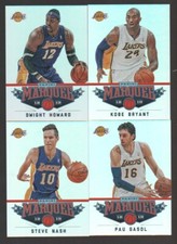 Lotto 25 carte L.A. LAKERS 2012 2013 con set squadra tendone (10) 2012-13 GIOCATORI