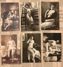 Cartoline Eros Erotismo, Riproduzione foto primi ‘900 Lotto di 6 Nudi, Ottime C