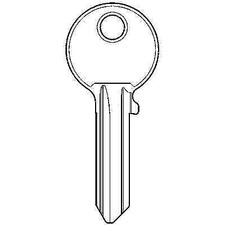 CHIAVE PIATTA ISEO ORIGINALE F5 020259 OTTONE NICHELATO PZ 100