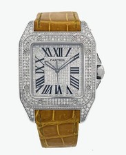 CARTIER Santos 100 XL Iced Out diamonds setting Ref. 2656 - OU1200