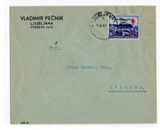 Lubiana , 11.5.41 , 2+2 R.Commissariato/Croce Rossa , insieme raro .