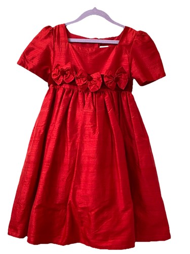 Abito rosso seta grezza