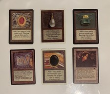 Magic The Gathering Mox Pearl Mox Jet Mox Ruby 6 REPRO Card
