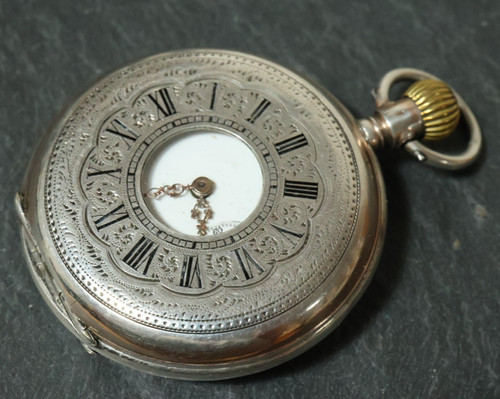 Vecchio argento orologio - argento,