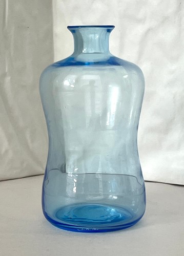 Vintage hand blown blue - hand,