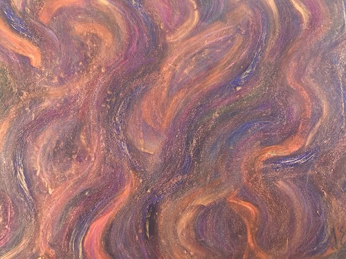 Peinture abstrait papier - peinture,