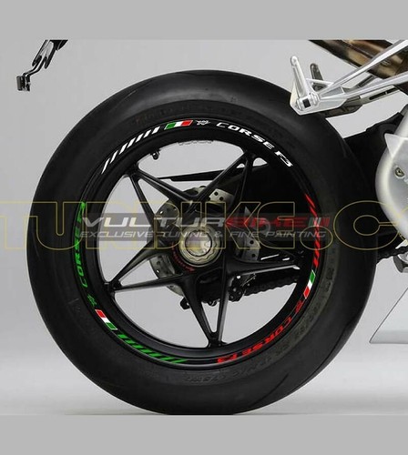 Kit adesivi ruote moto cerchi - moto,