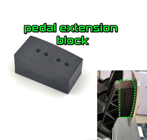 Extension block pedal - extension,