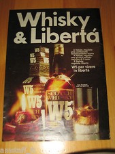 W5 DOUBLE-U-FIVE WHISKY SCOTCH=ANNO 1973=PUBBLICITA=ADVERTISING=