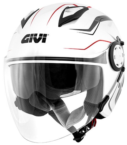 Casco jet con doppia - con, visiera