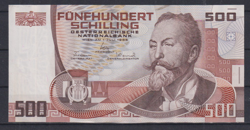 Austria 500 scellini 1985