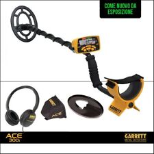 METAL DETECTOR ACE 300i GARRETT PIASTRA 10" CERCAMETALLI ORO DA ESPOSIZIONE