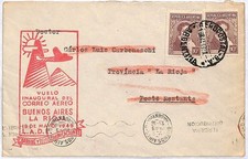 ai2687 - ARGENTINA - Storia Postale - PRIMO VOLO Buenos Aires - La Rioja 1949
