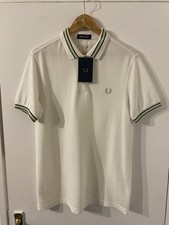 Polo Fred Perry bianca media