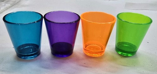 Bicchieri neon shot nero - neon,