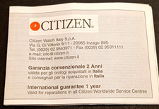 CITIZEN - GARANZIA  -  USATA