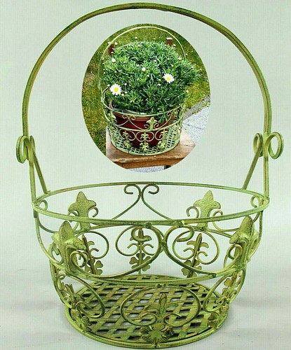 Cesto fiori ferro - cesto, battuto