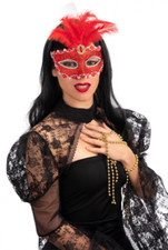 Donna Masquerade Maschera Halloween Sfera Veneziano Sexy Vestito Costume Barocco