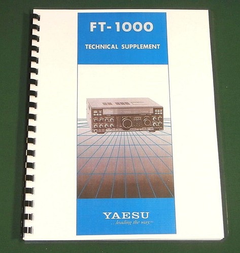 Yaesu 1000 manuale tecnico - manuale,