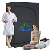 TOREAD Tenda Sauna per 2 Persone, Pieghevole 600D Tela Home Sauna per Relax,4.1L