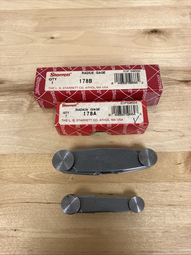 Starrett radius gage 178b - radius, &