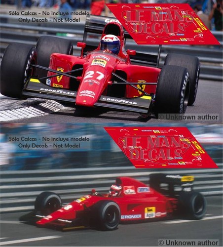 Decals ferrari f643 monaco - decals,