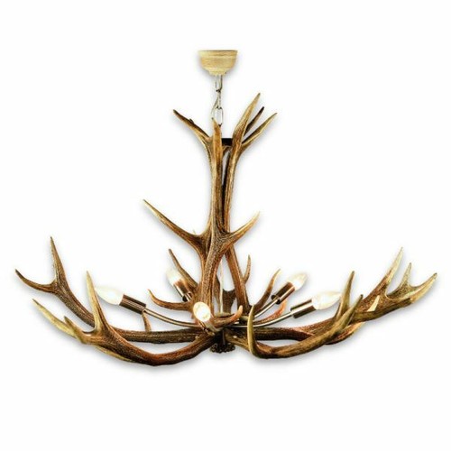 Lampadario con vere - corna, di