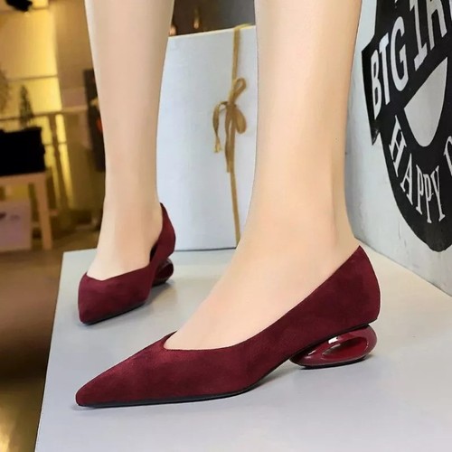 Decolte rosso vino con tacco - decolte, 3
