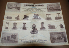 LL957-FRANCO & GIACONIA PALERMO MACCHINE OLEARIE (LAVORAZIONE OLIVE)VELINA PUB.