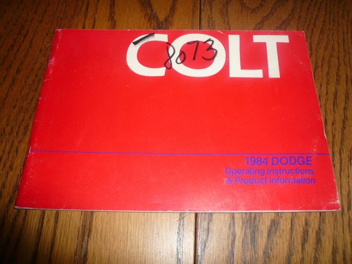 Manuale operatore dodge colt - operatore,