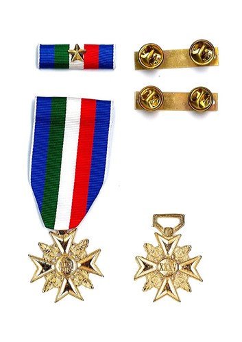 Medaglia nastrino oro - nastrino,