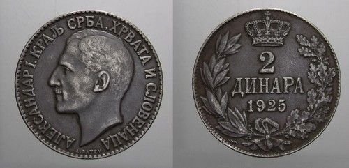 Jugoslavia dinari 1925 - jugoslavia, 2