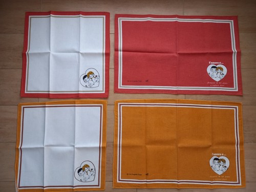 Raro set vintage tovaglietta - set,
