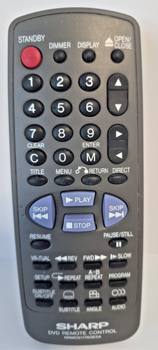 Telecomando lettore dvd sharp - lettore,