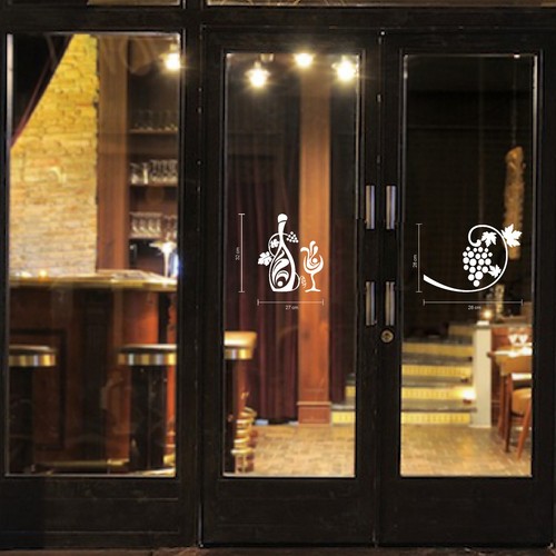 Adesivi enoteca vetrine - enoteca,