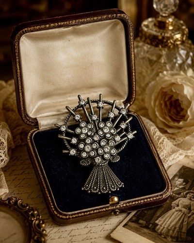 Spilla gioiello placcata - gioiello,