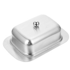  Porta Formaggio Contenitore Acciaio Inox Per Alimenti Piatto Di Stoccaggio Del