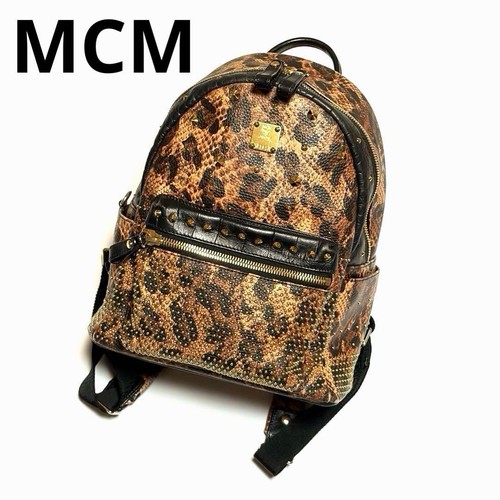 Zaino mcm borchie leopardate - zaino,