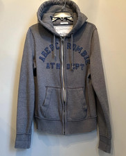 Abercrombie & Fitch Full Zip Hoodie VTG Y2K Mens Medium Muscle Sweatshirt Jacket