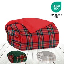 Plaid Coperta in Pile Sherpa