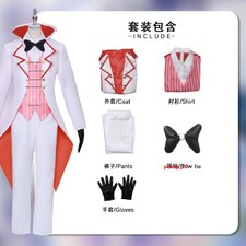Costume Anime Hazbin Hotel Alastor Lucifero vestito cosplay poliestere Halloween