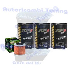 Kit Tagliando Olio Bardahl XT4S 10W50 Filtro Per Aprilia 650 Pegaso Tibet 2004