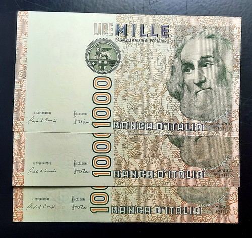 Italia lotto 3 banconote - 3,