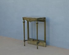 Console mobile d'appoggio laccata st.Luigi XVI, piano in marmo, '900 - L 70 cm!