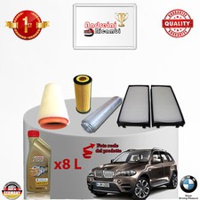 KIT TAGLIANDO 4  FILTRI E OLIO BMW X5 3.0 D E70 173KW 231CV DAL 2007 ->